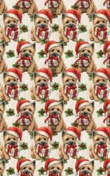 Holly Jolly Paws - London Penny Gift Wrap