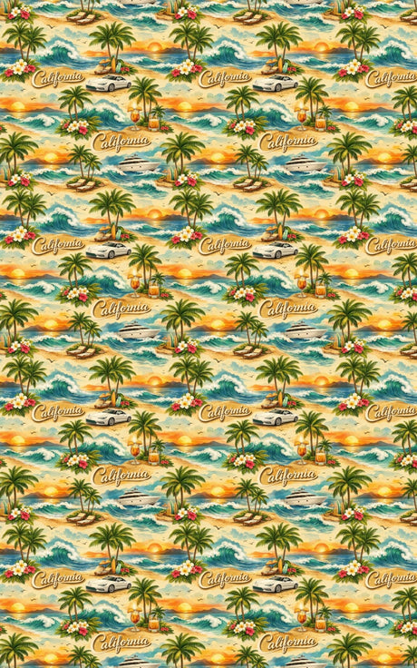 California Golden Coast - London Penny Gift Wrap