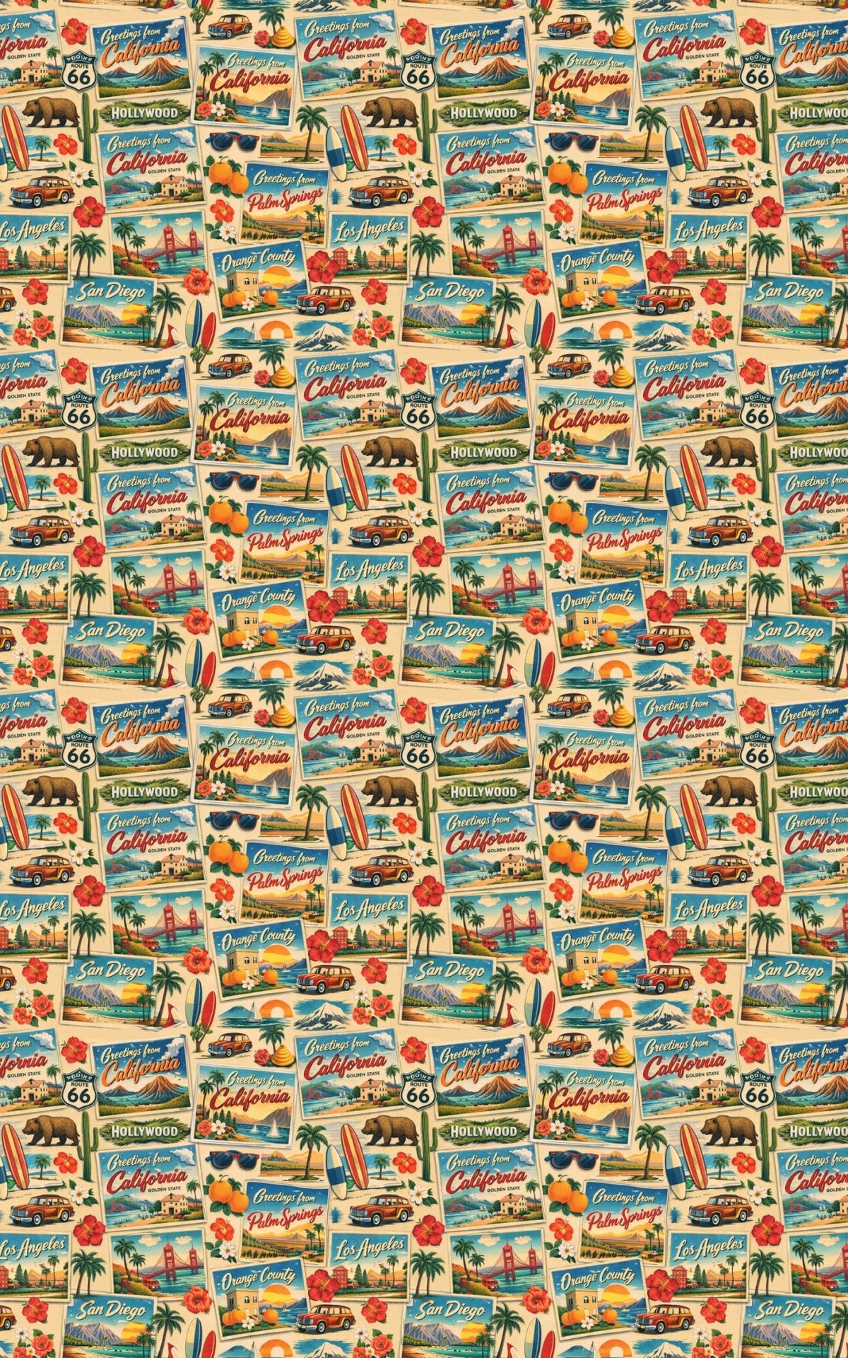 California Postcard Memories - London Penny Gift Wrap