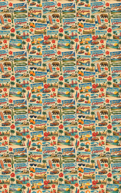 California Postcard Memories - London Penny Gift Wrap