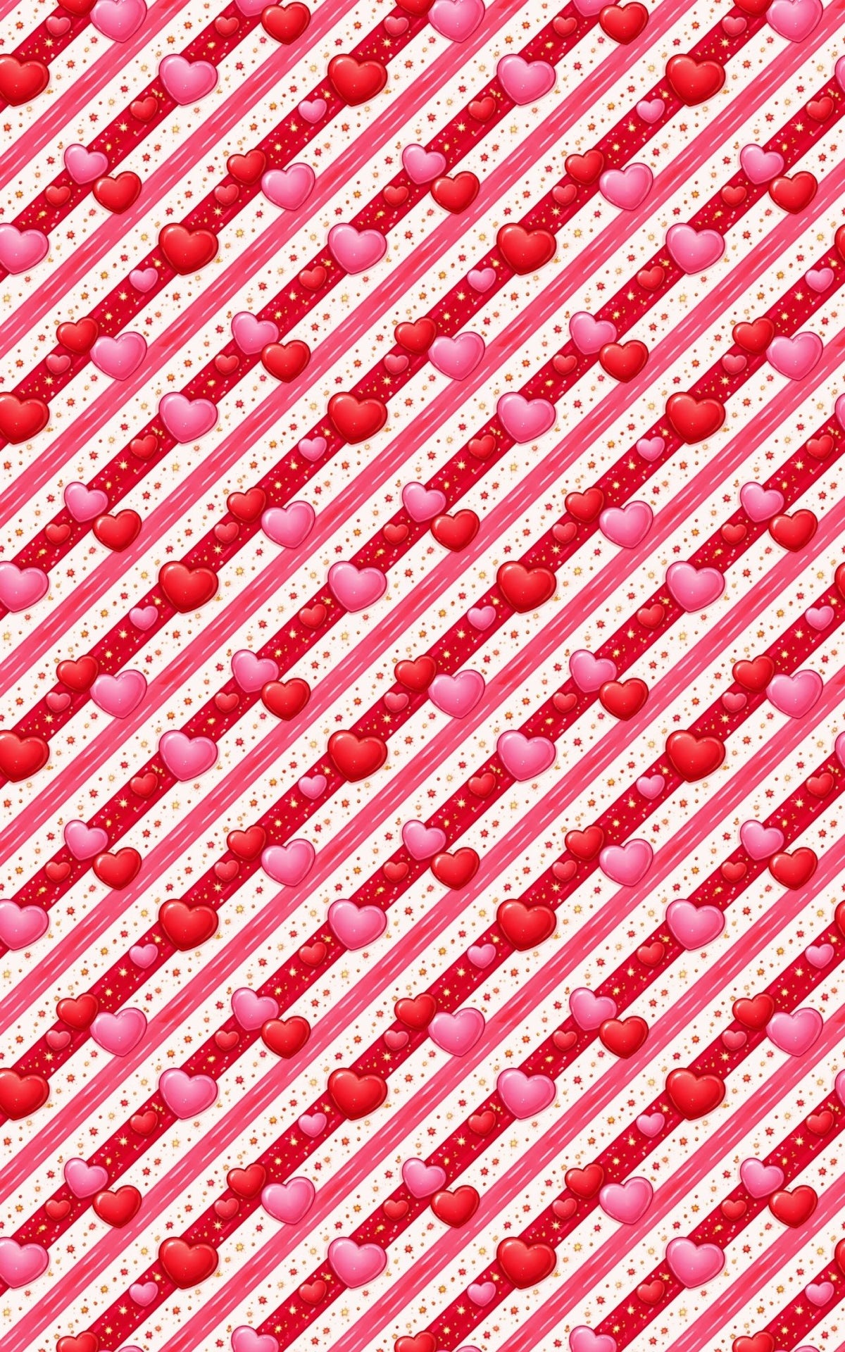 Candy Stripe Amour - London Penny Gift Wrap
