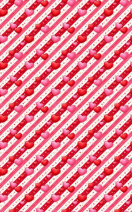 Candy Stripe Amour - London Penny Gift Wrap