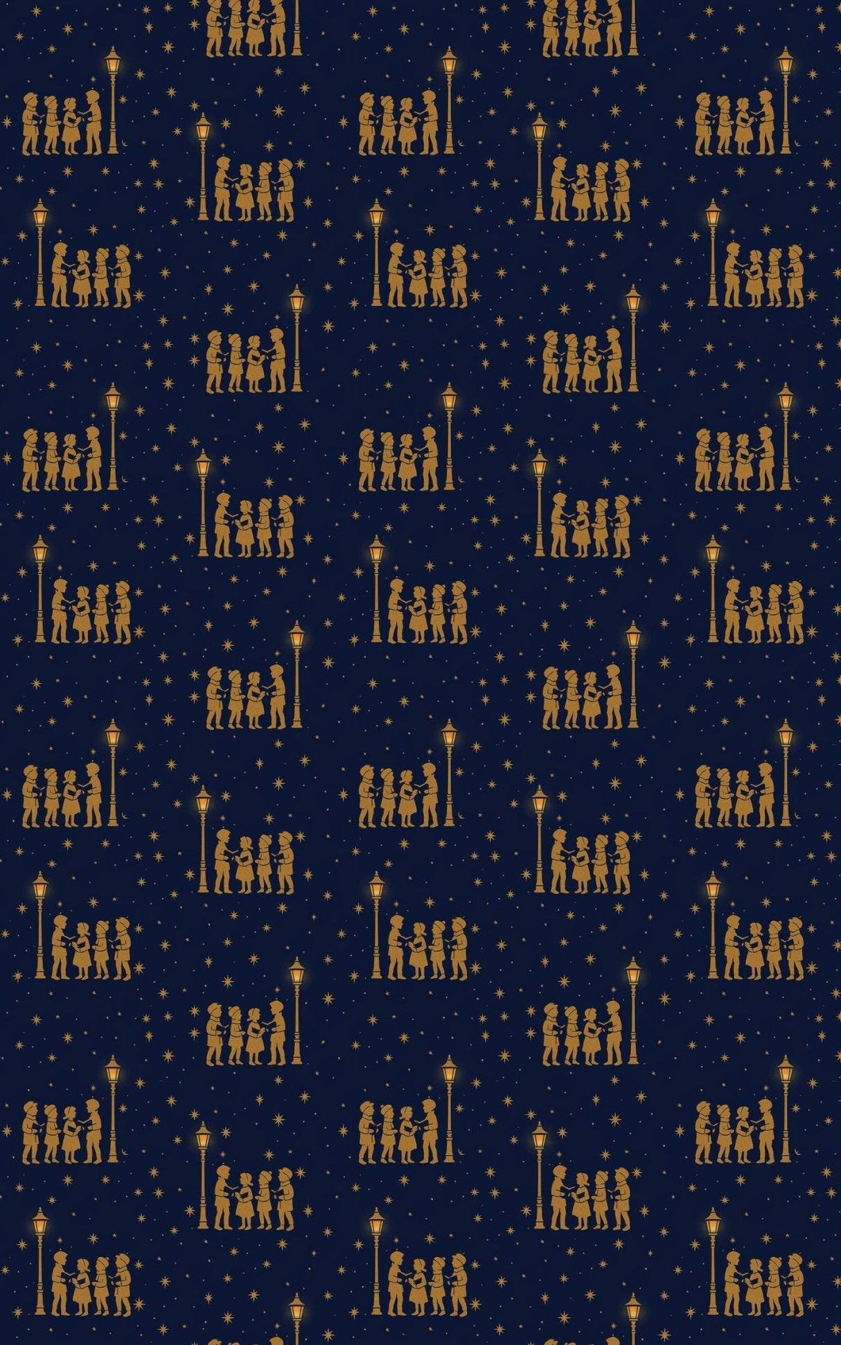 Caroling Choir - London Penny Gift Wrap