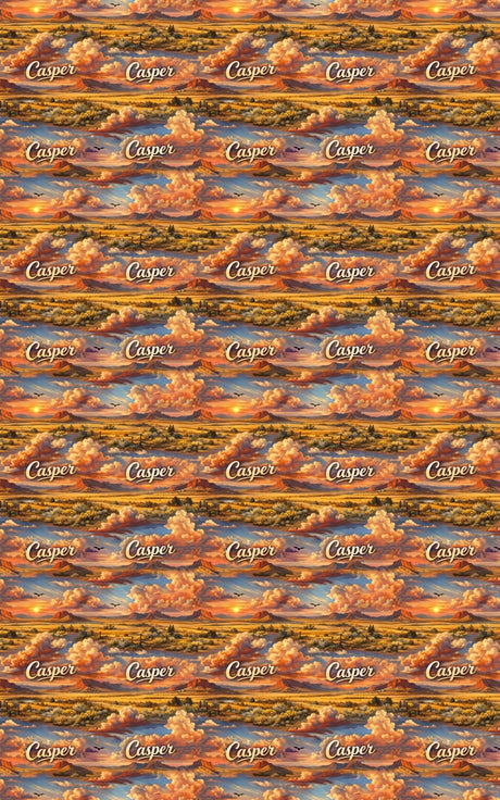 Casper Wyoming Wind Glow - London Penny Gift Wrap