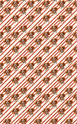 Cavalier Candy Cane - London Penny Gift Wrap