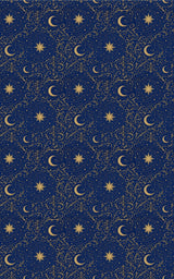 Celestial Nouveau Stars - London Penny Gift Wrap