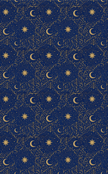 Celestial Nouveau Stars - London Penny Gift Wrap