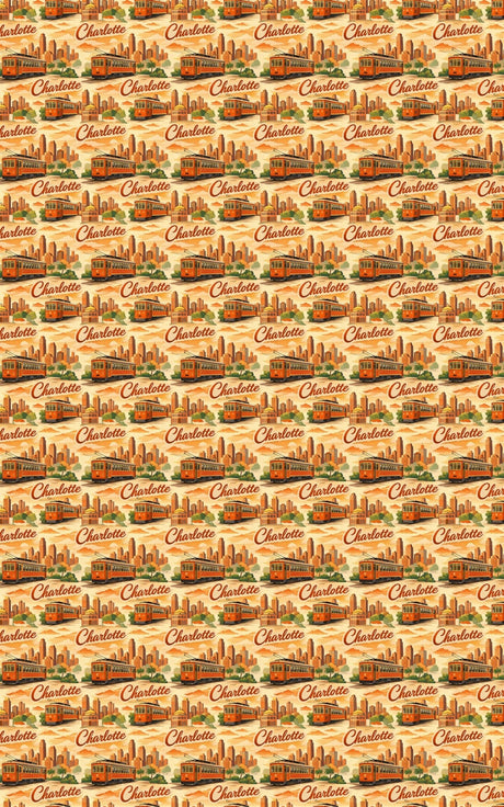 Charlotte Queen City Glow - London Penny Gift Wrap