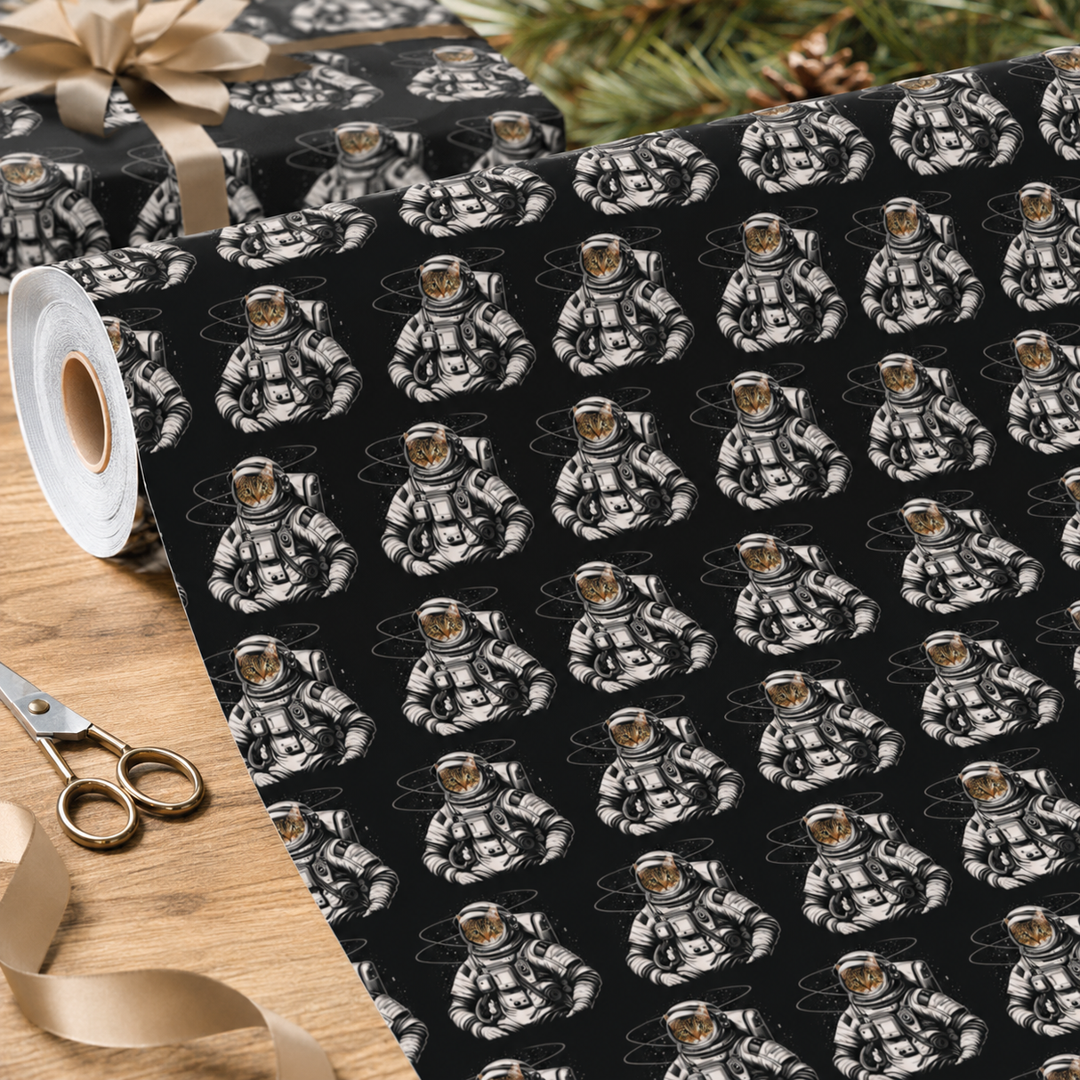 Personalized Astronaut Wrapping Paper | Custom Gift Wrap