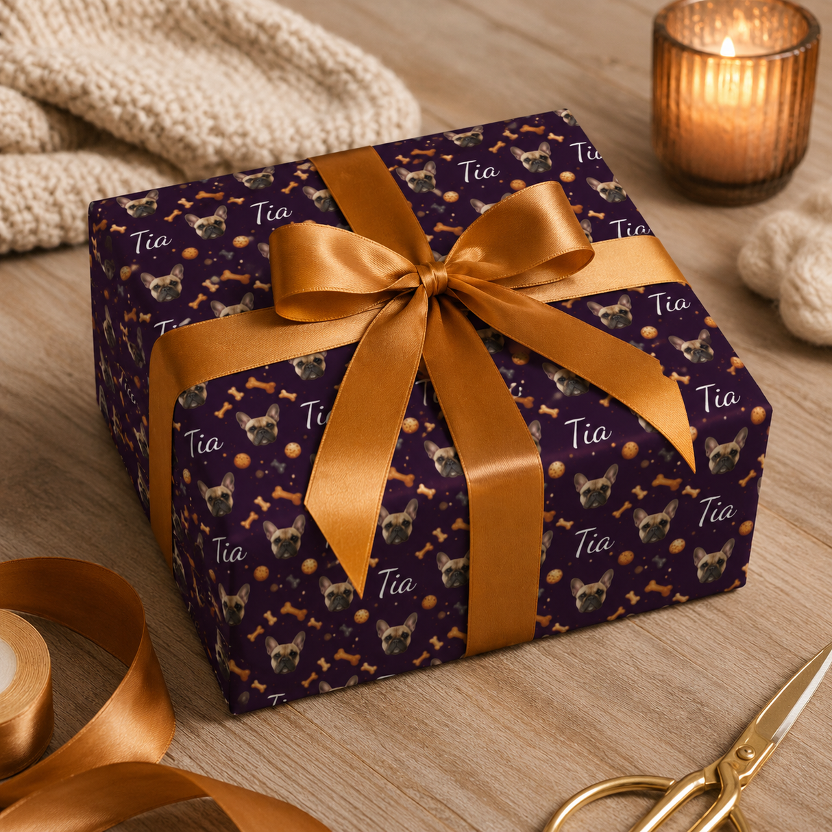 Personalized Biscuit Club Wrapping Paper | Custom Gift Wrap