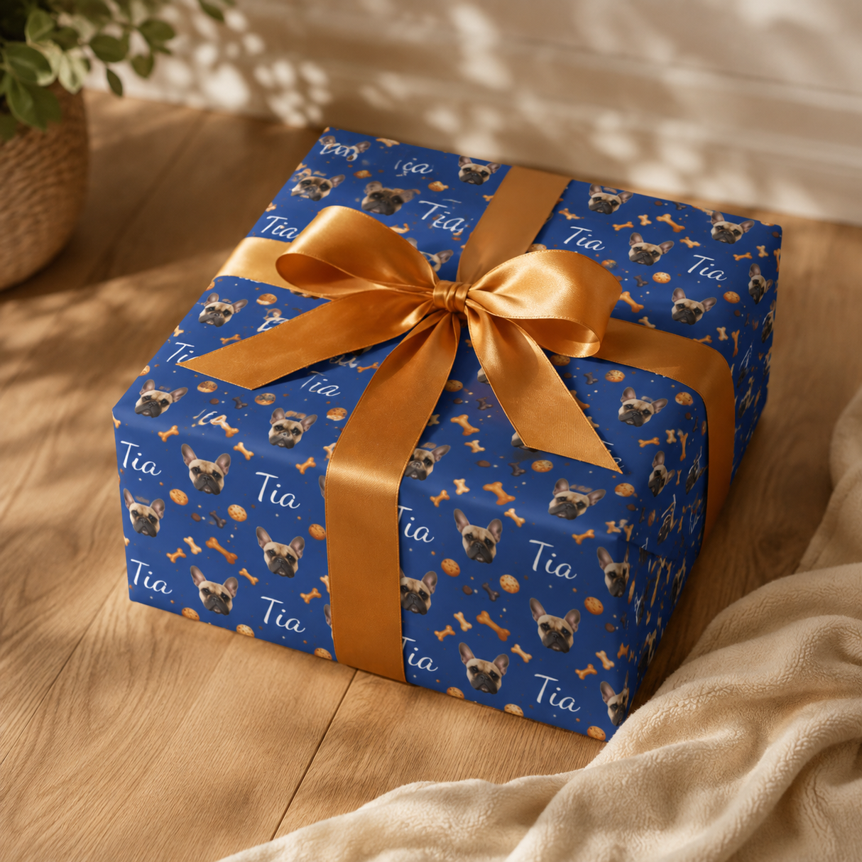 Personalized Biscuit Club Wrapping Paper | Custom Gift Wrap