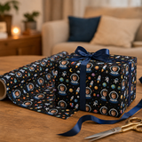 Personalized Outer Space Birthday Wrapping Paper | Custom Gift Wrap