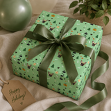 Personalized Holiday Pals Wrapping Paper | Custom Gift Wrap
