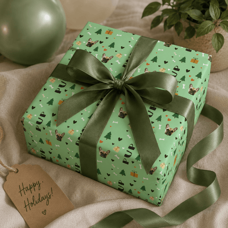 Personalized Holiday Pals Wrapping Paper | Custom Gift Wrap - London Penny Gift Wrap
