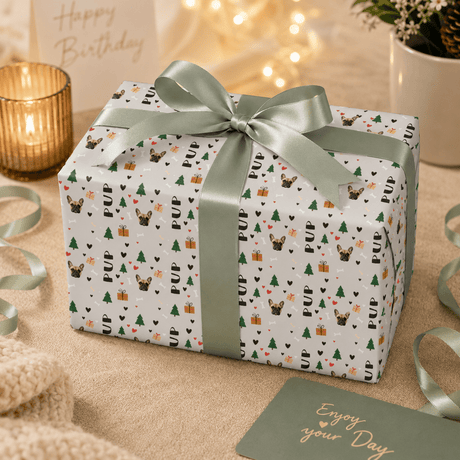 Personalized Holiday Pals Wrapping Paper | Custom Gift Wrap - London Penny Gift Wrap