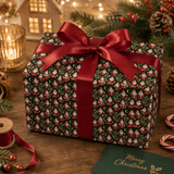 Personalized Candy Cane Lane Wrapping Paper | Custom Gift Wrap