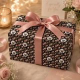 Personalized Blushing Vines Wrapping Paper | Custom Gift Wrap