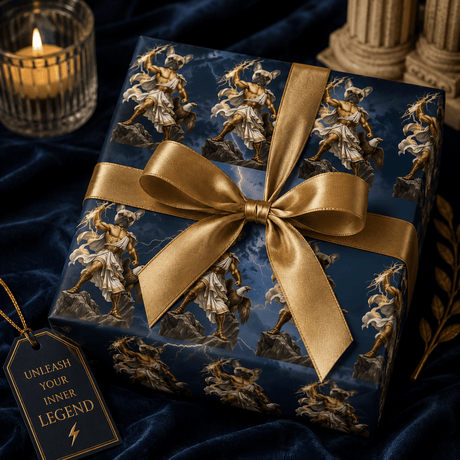 Personalized Zeus Wrapping Paper | Custom Gift Wrap - London Penny Gift Wrap