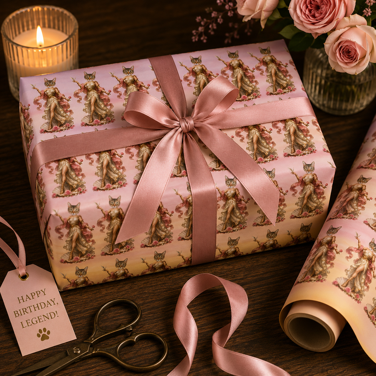 Personalized Aphrodite Wrapping Paper | Custom Gift Wrap
