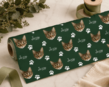 Personalized Cat 6FT Wrapping Paper | Custom Gift Wrap - London Penny Gift Wrap