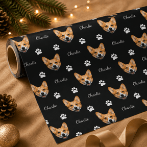 Personalized Dog 6FT Wrapping Paper | Custom Gift Wrap - London Penny Gift Wrap