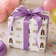 Personalized Birthday Cake 6FT Wrapping Paper | Custom Gift Wrap - London Penny Gift Wrap