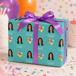 Personalized Birthday Balloons 6FT Wrapping Paper | Custom Gift Wrap - London Penny Gift Wrap