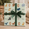 Personalized Zoo Animals 6FT Wrapping Paper | Custom Gift Wrap - London Penny Gift Wrap