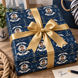 Personalized Compass & Family Legacy Wrapping Paper | Custom Gift Wrap