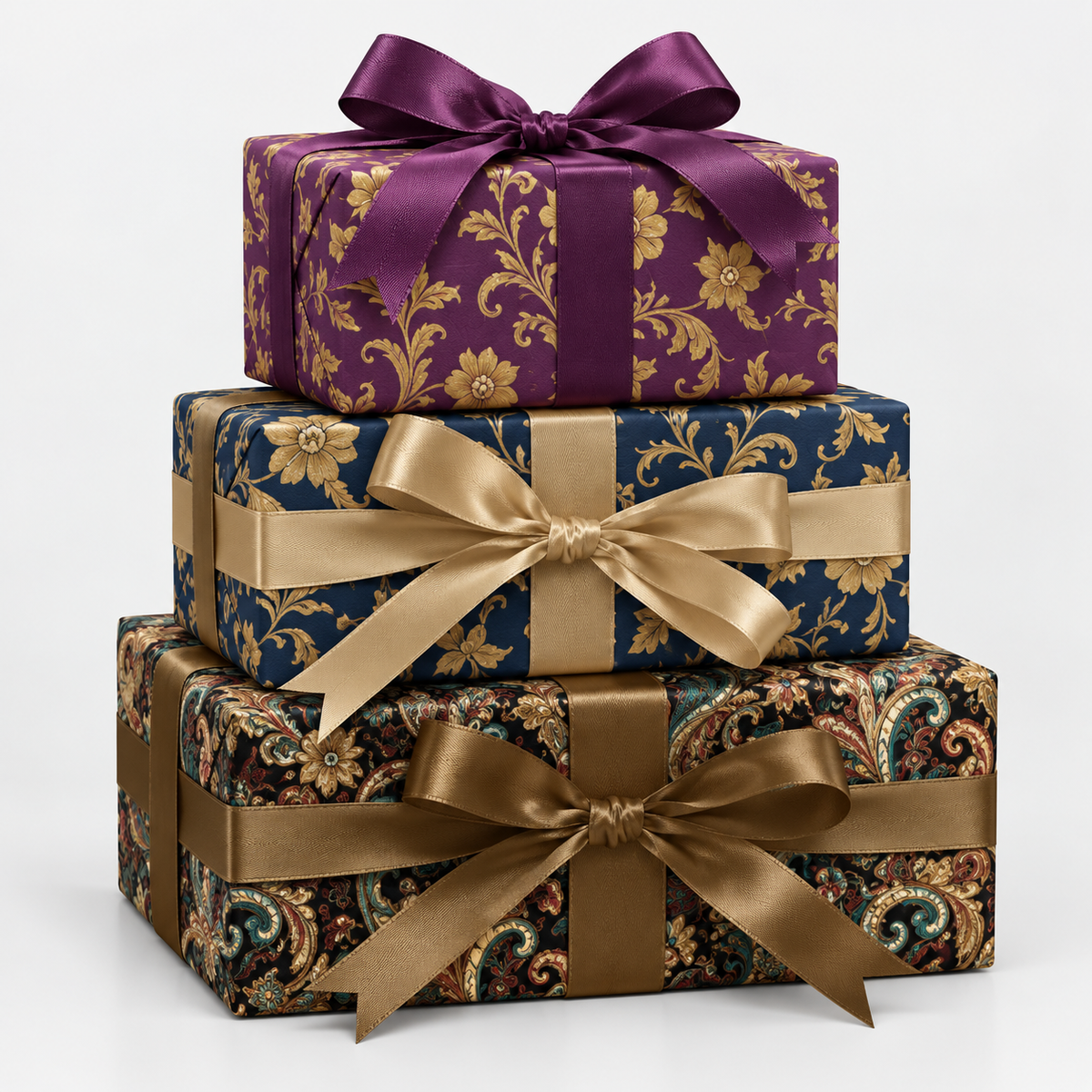 Beautifully Baroque Wrapping Paper Bundle – 3 Roll Set