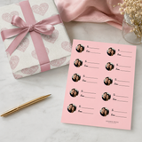 Personalized Simple Circle Gift Tag Sticker Sheet