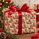 Personalized Festive Garden Wrapping Paper | Custom Gift Wrap