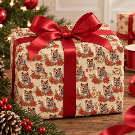Personalized Festive Garden Wrapping Paper | Custom Gift Wrap - London Penny Gift Wrap