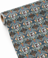 Personalized Nordic Paws Wrapping Paper | Custom Gift Wrap
