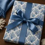 Blue Coral Dreams - London Penny Gift Wrap