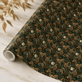 Personalized Midnight Baroque Wrapping Paper | Custom Gift Wrap - London Penny Gift Wrap