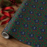 Personalized Victorian Holly Monogram Wrapping Paper | Custom Gift Wrap - London Penny Gift Wrap