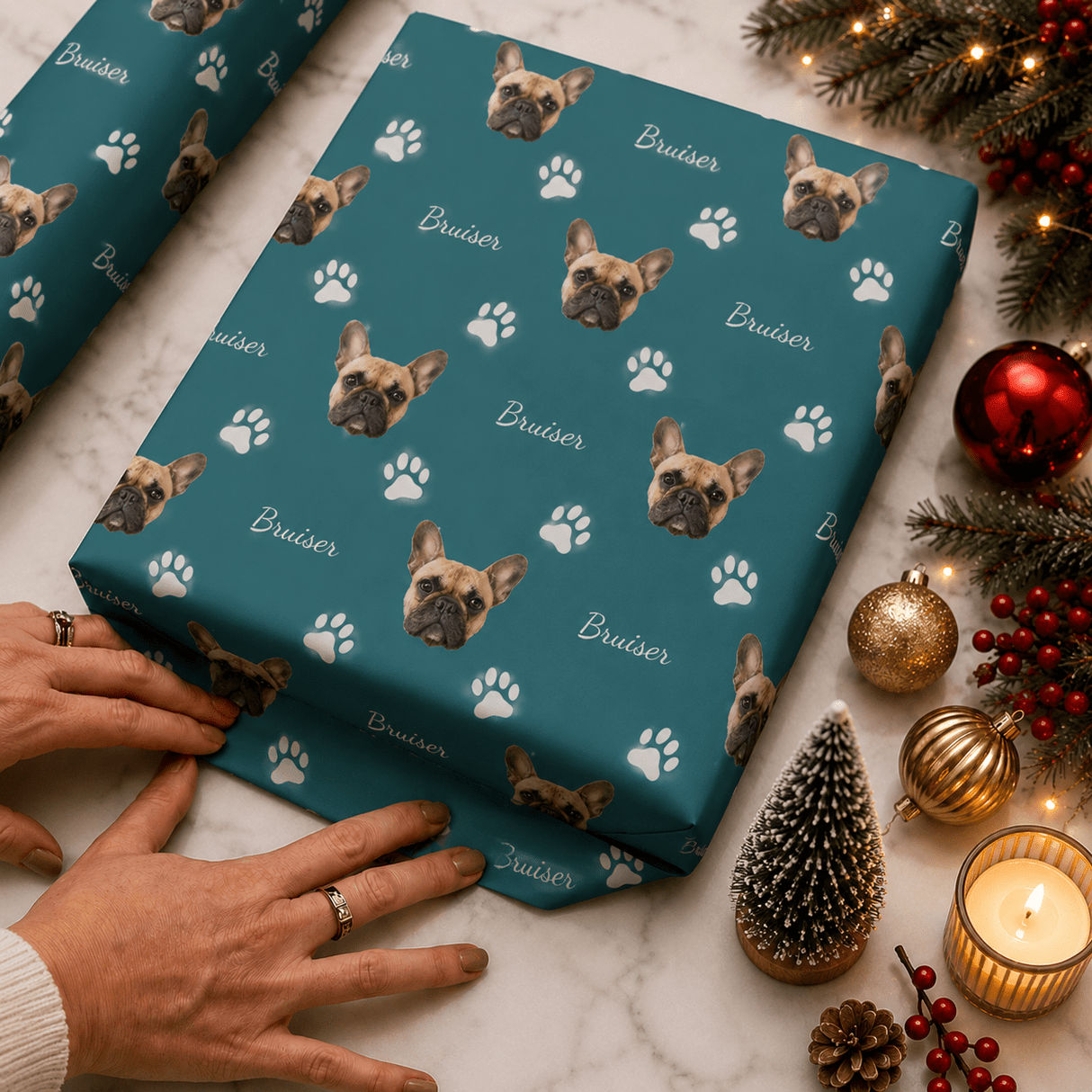 Personalized Dog Wrapping Paper | Custom Gift Wrap - London Penny Gift Wrap