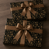 Personalized Monogram Gilded Baroque Wrapping Paper | Custom Gift Wrap - London Penny Gift Wrap