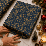 Personalized Monogram Gilded Baroque Wrapping Paper | Custom Gift Wrap - London Penny Gift Wrap