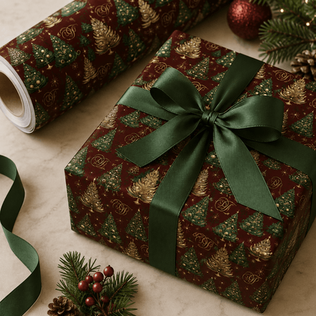 Personalized Enchanted Christmas Wrapping Paper | Custom Gift Wrap - London Penny Gift Wrap
