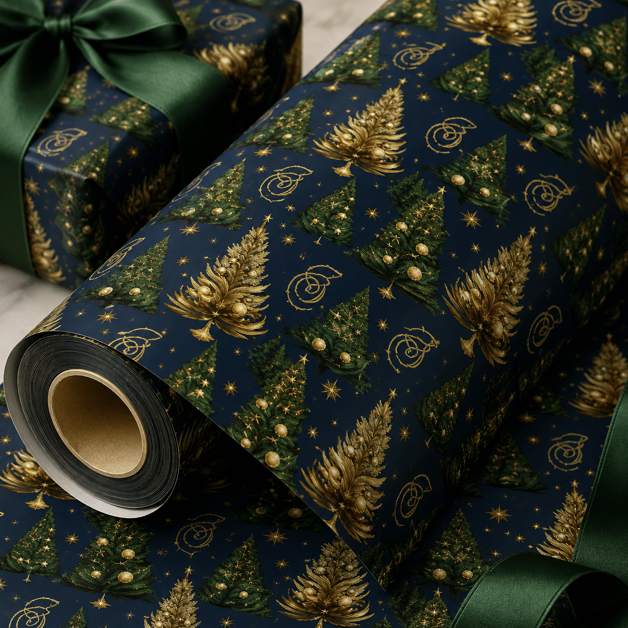 Personalized Enchanted Christmas Wrapping Paper | Custom Gift Wrap - London Penny Gift Wrap