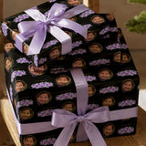 Personalized Flower Framed Wrapping Paper | Custom Gift Wrap - London Penny Gift Wrap