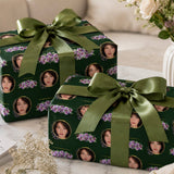Personalized Flower Framed Wrapping Paper | Custom Gift Wrap - London Penny Gift Wrap