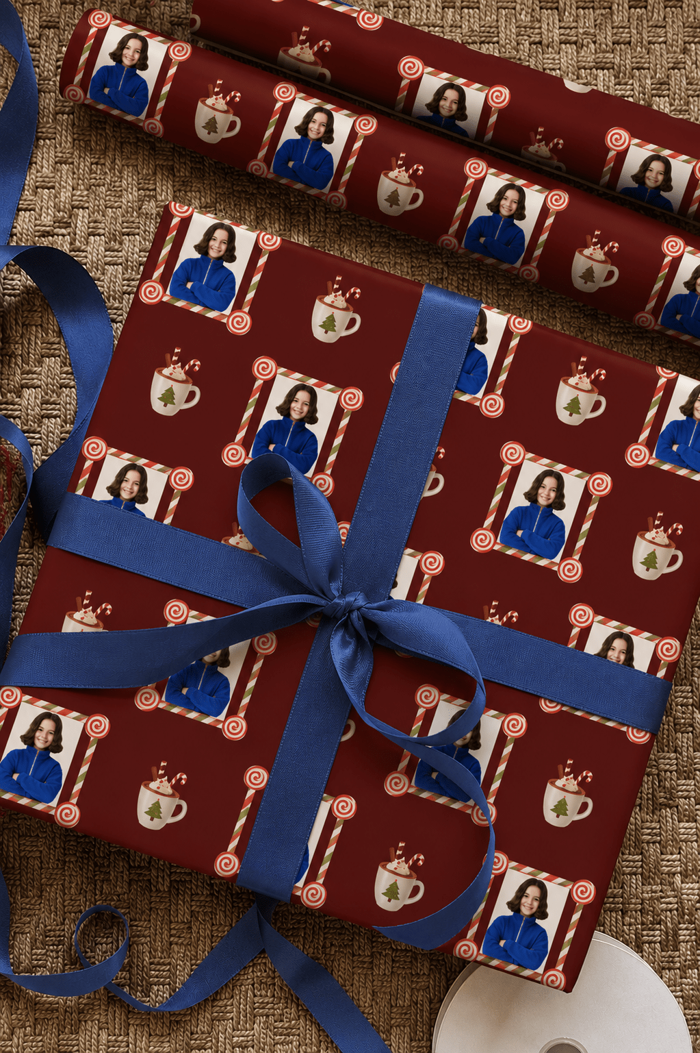Personalized Holiday Wrapping Paper | Custom Gift Wrap - London Penny Gift Wrap