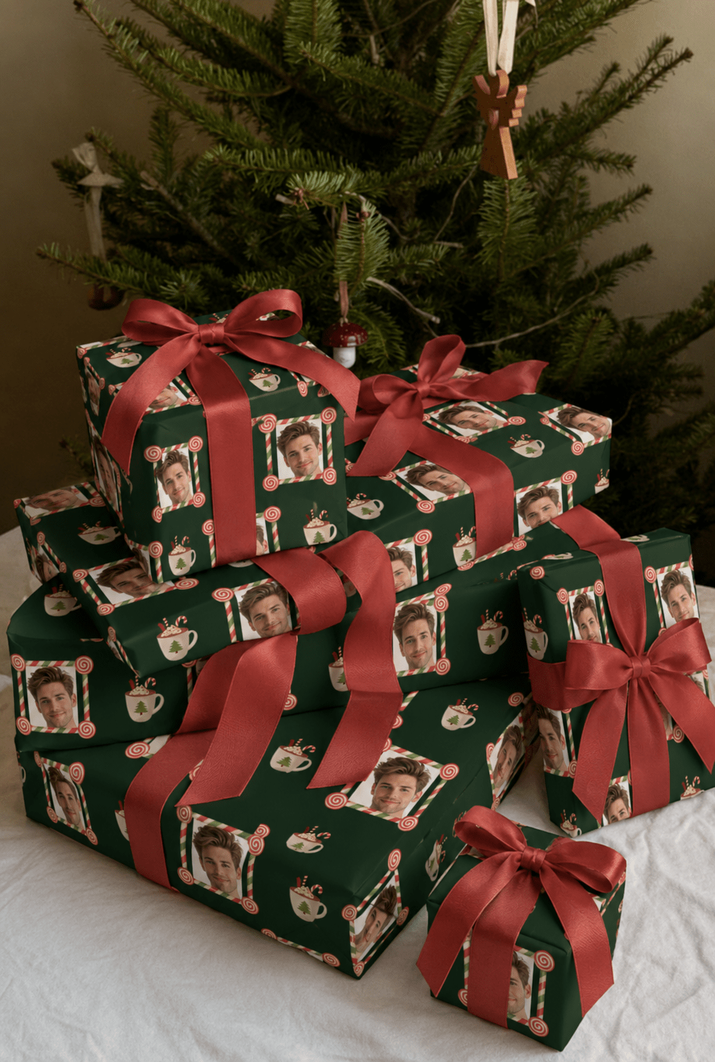 Personalized Holiday Wrapping Paper | Custom Gift Wrap - London Penny Gift Wrap