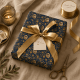 Personalized Gilded Baroque Wrapping Paper | Custom Gift Wrap - London Penny Gift Wrap