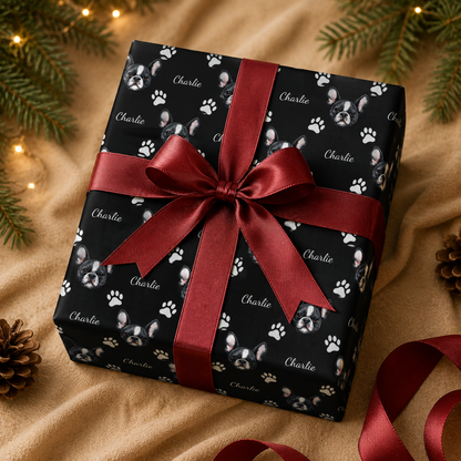 Personalized Dog Photo 6FT Wrapping Paper