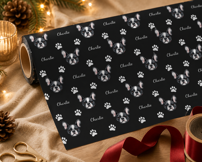 Personalized Dog Photo 6FT Wrapping Paper