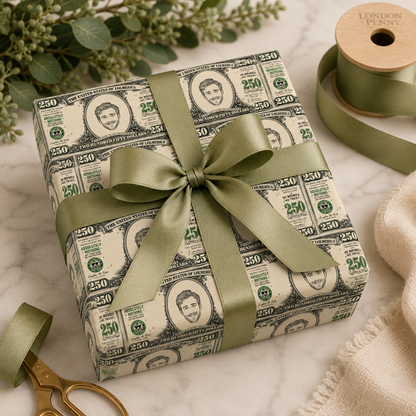 Personalized $250 Bill 6FT Wrapping Paper
